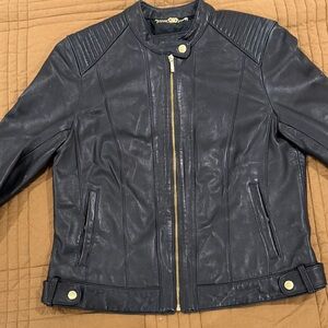Cole Haan Black Leather Jacket